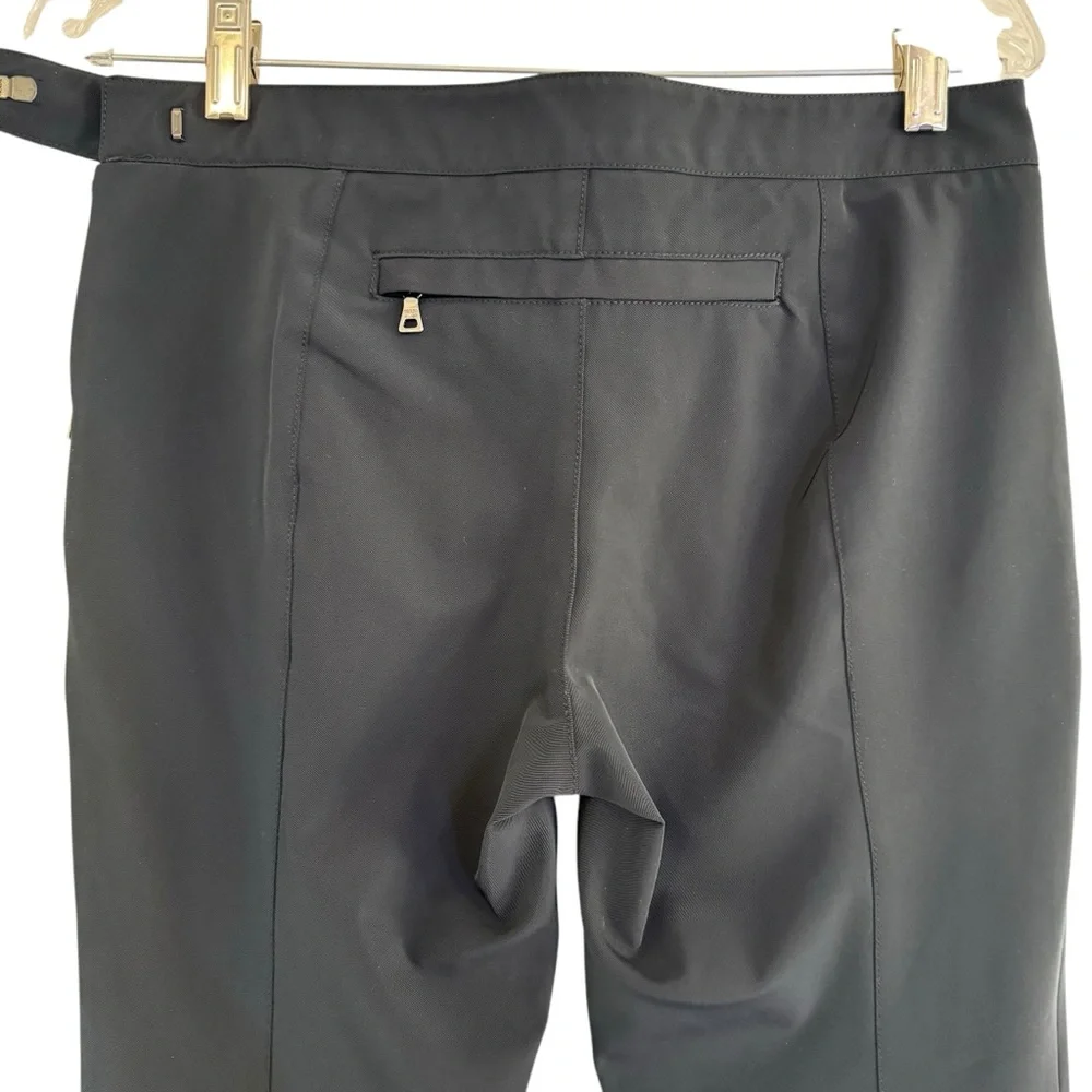 Prada Linea Rossa Womens Technical Sports Stretch Pants Black Zip Hem Size 40 - Picture 5 of 12